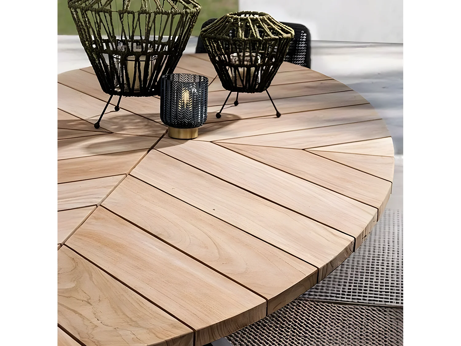 Table de jardin 10 places PALMDALE carbone