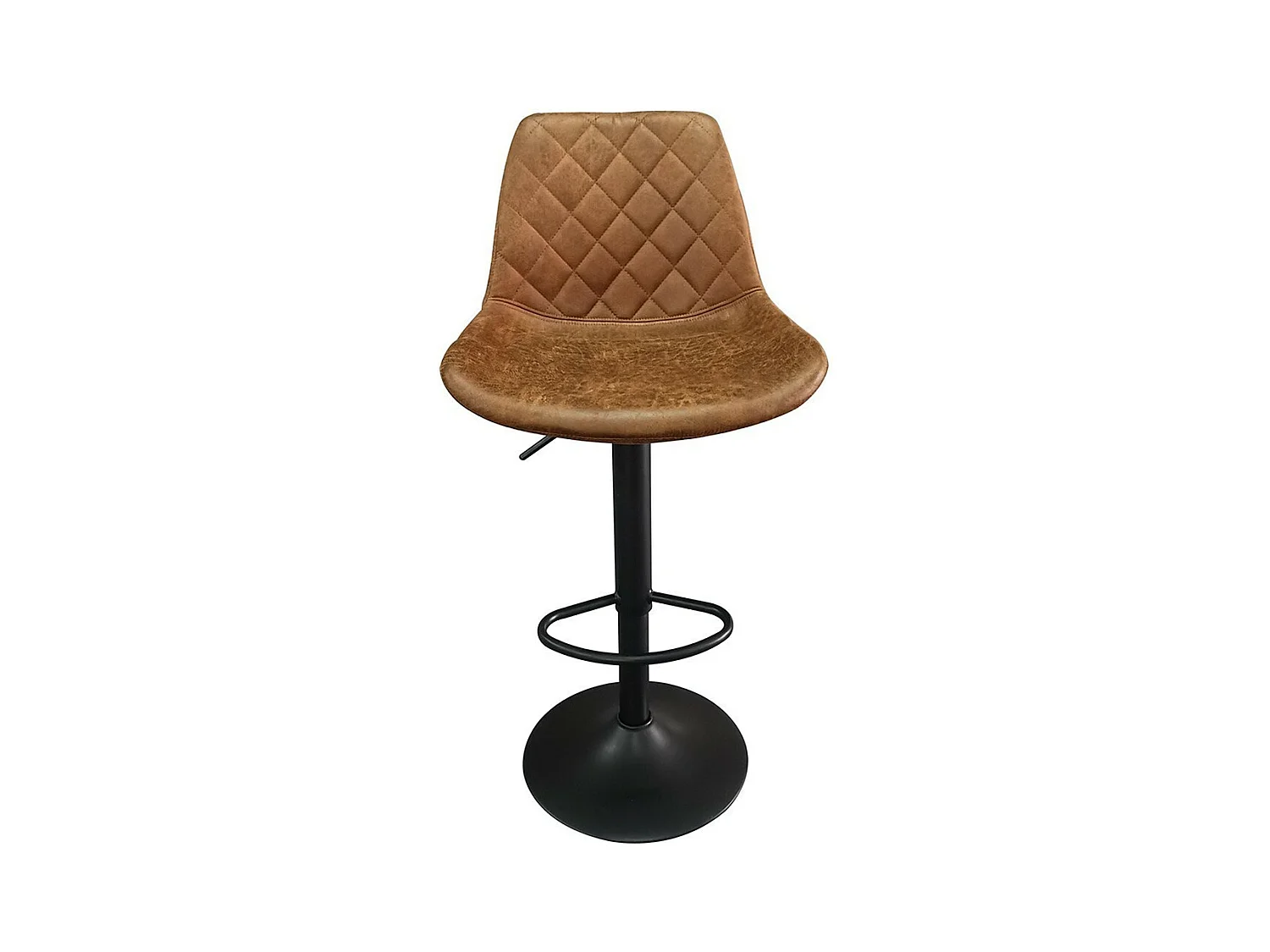Sgabello da bar in stile vintage colore cognac. Collezione HOLLA.