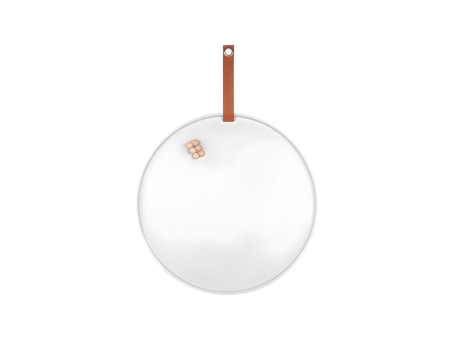 Tableau rond mémo en fer Perky