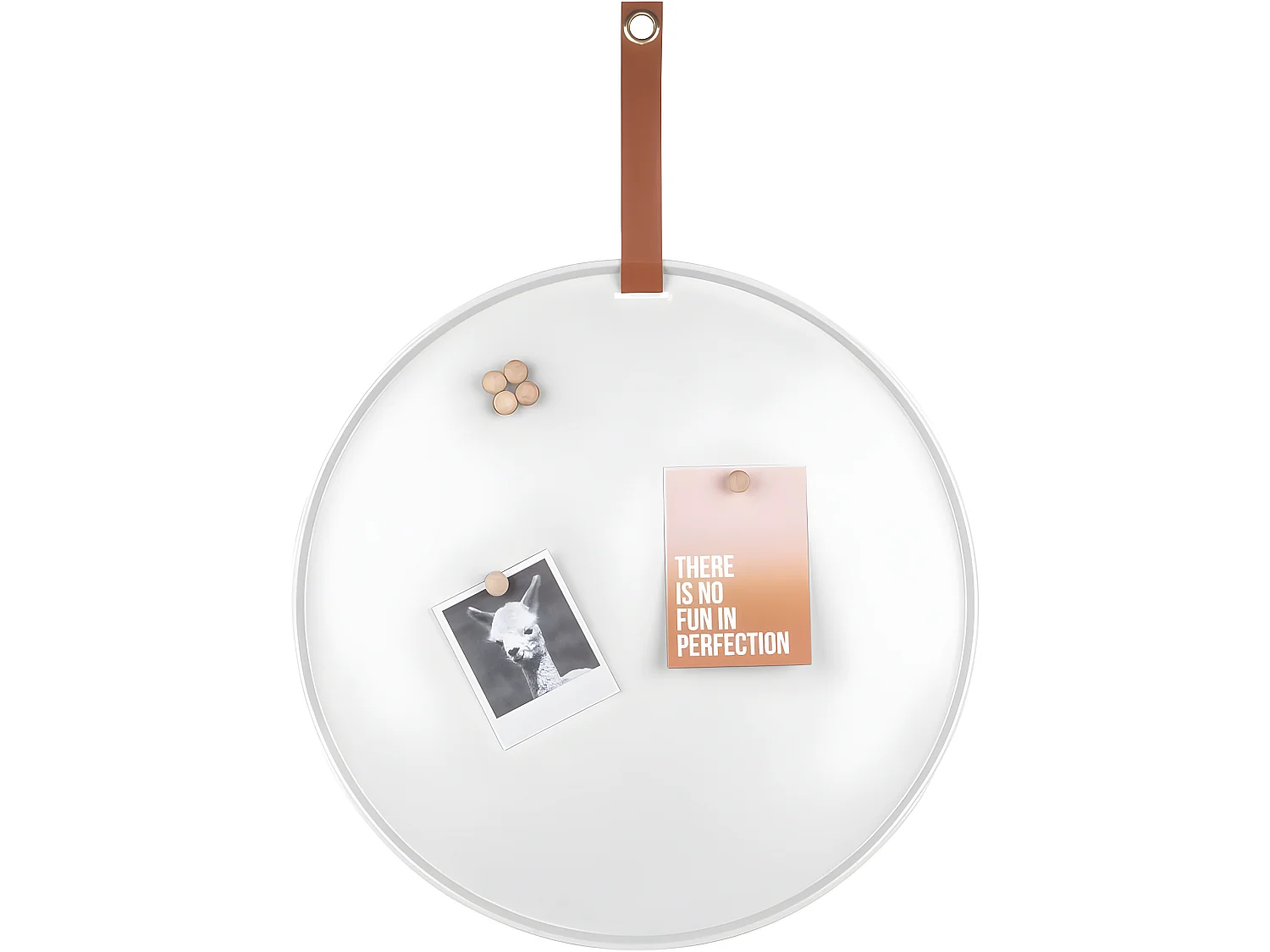 Tabla de notas de hierro redonda Perky