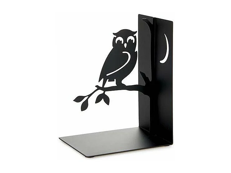 Sujetalibros de metal negro Animals Bird