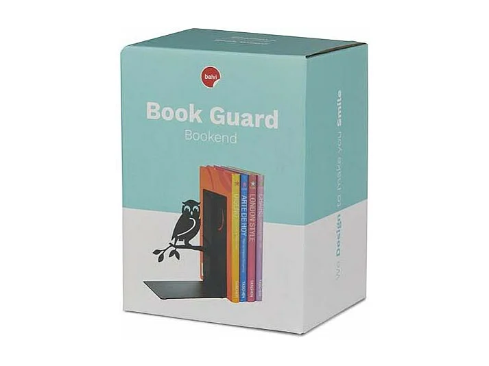 Sujetalibros de metal negro Animals Bird