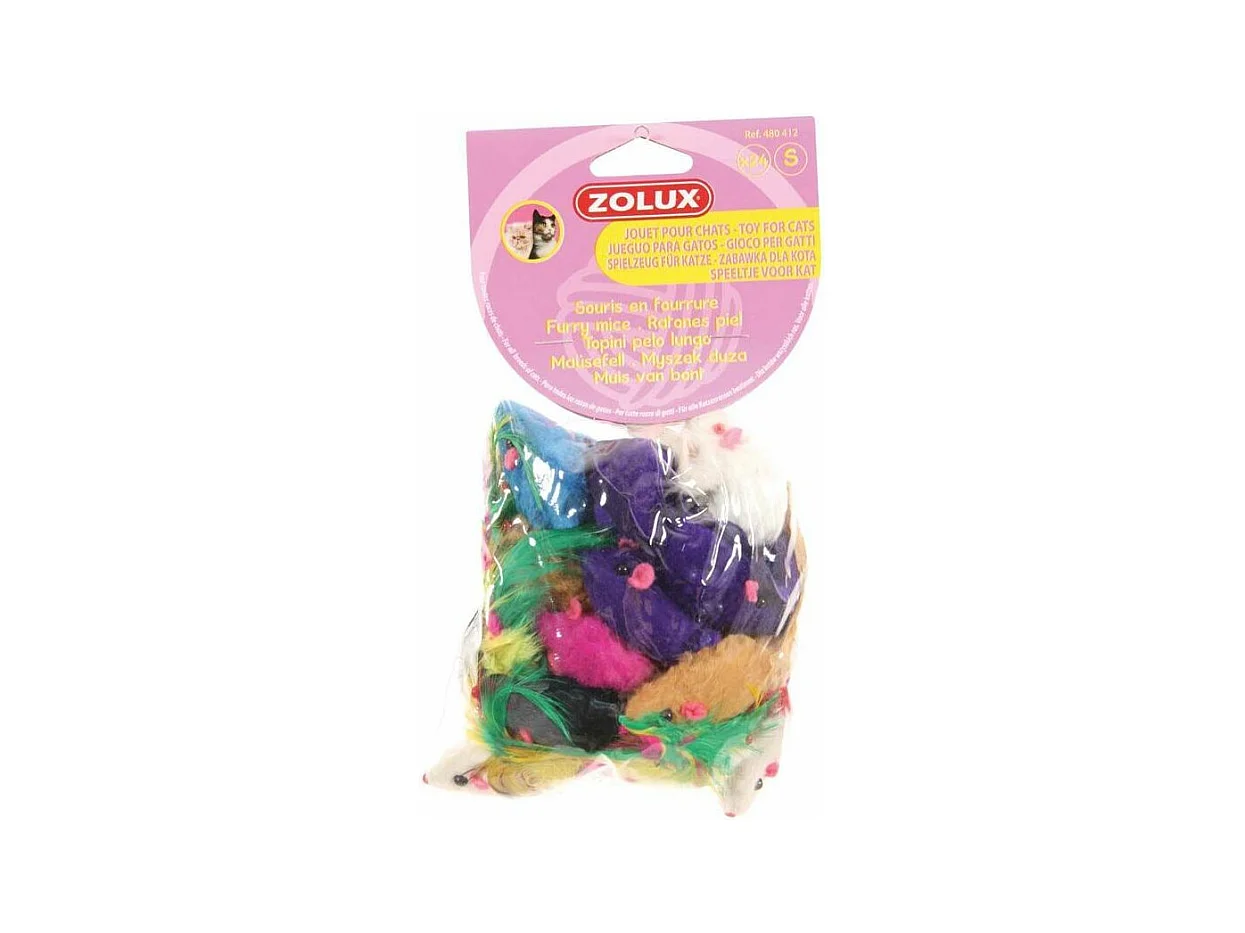 24 giocattoli per gatti Fur Mouse