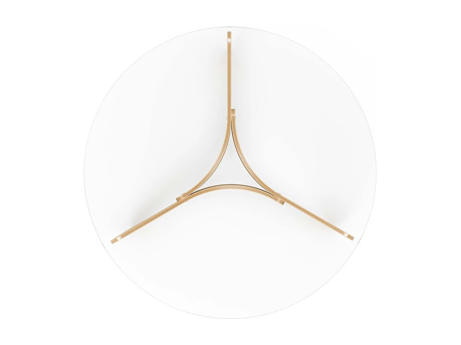 Table basse en bois et verre Madera