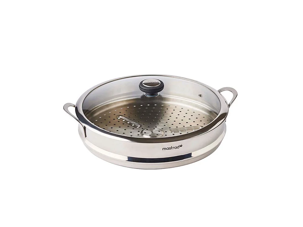 Panier vapeur inox et couvercle en verre