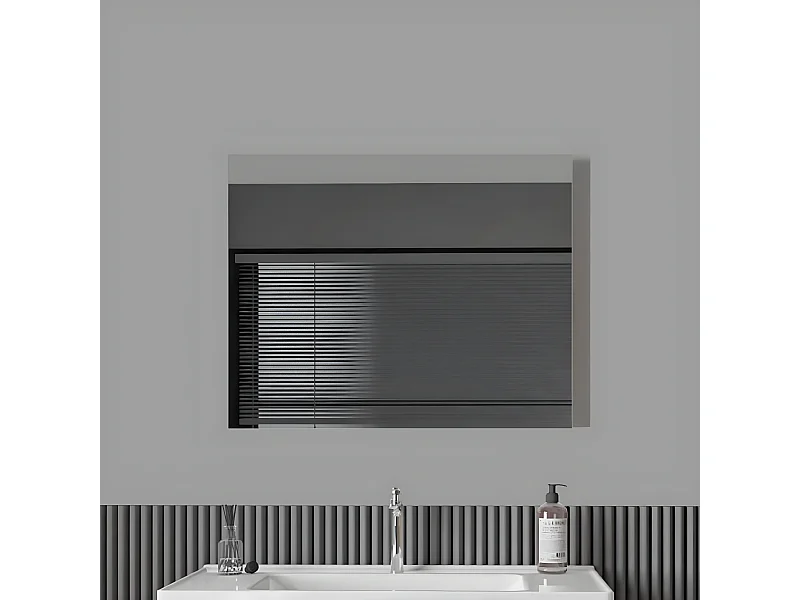 Miroir rectangulaire sans cadre DORIA largeur 80 cm