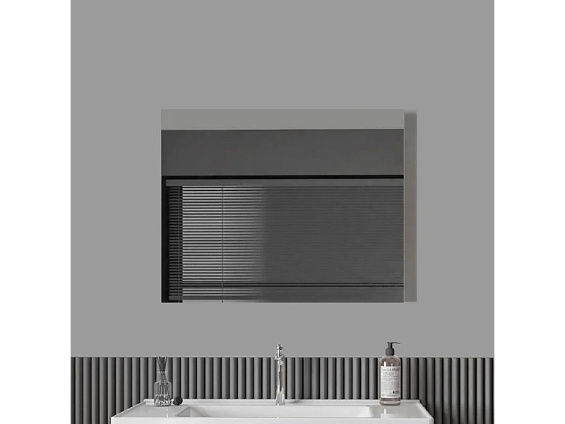 Miroir rectangulaire sans cadre DORIA largeur 80 cm