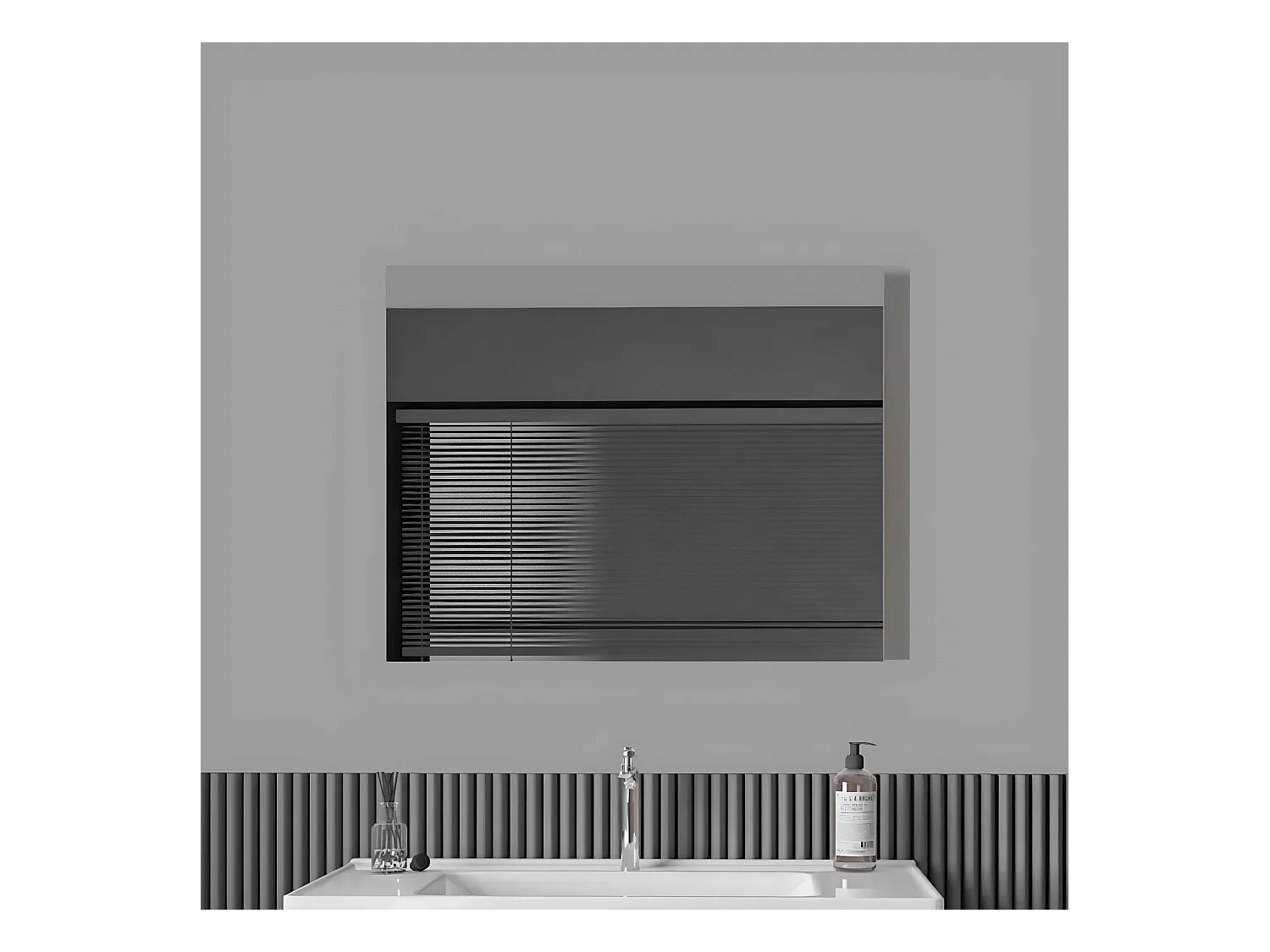 Miroir rectangulaire sans cadre DORIA largeur 80 cm