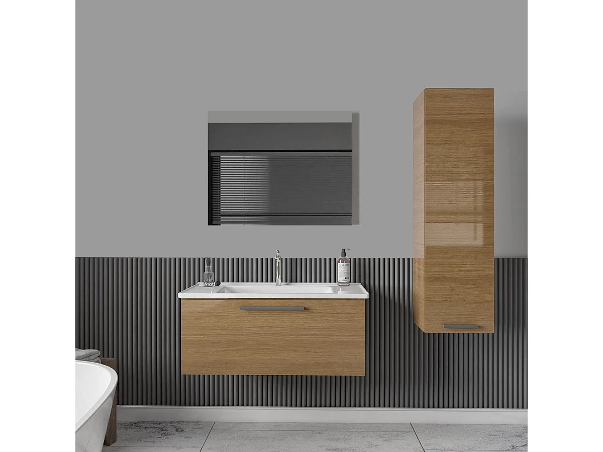 Miroir rectangulaire sans cadre DORIA largeur 80 cm