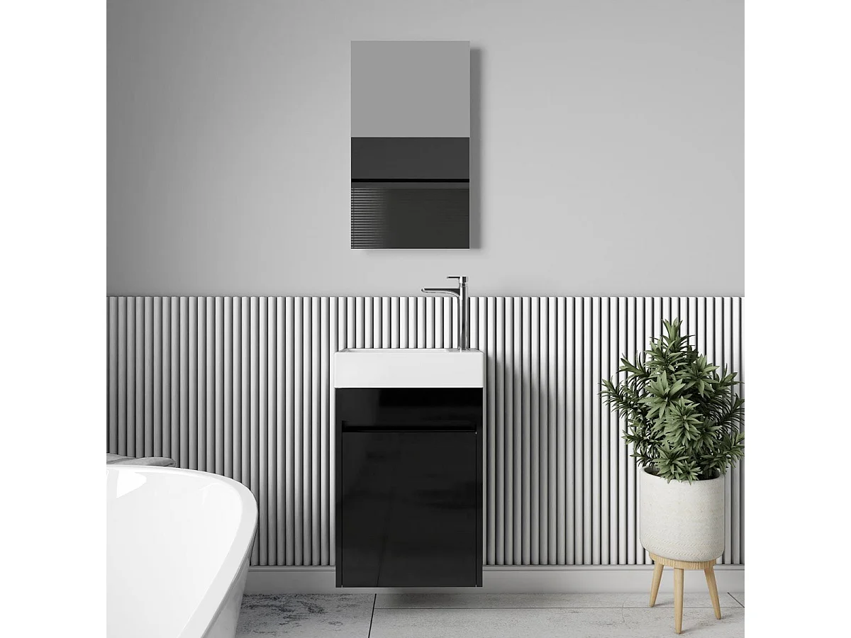 Miroir rectangulaire sans cadre DORIA largeur 40 cm