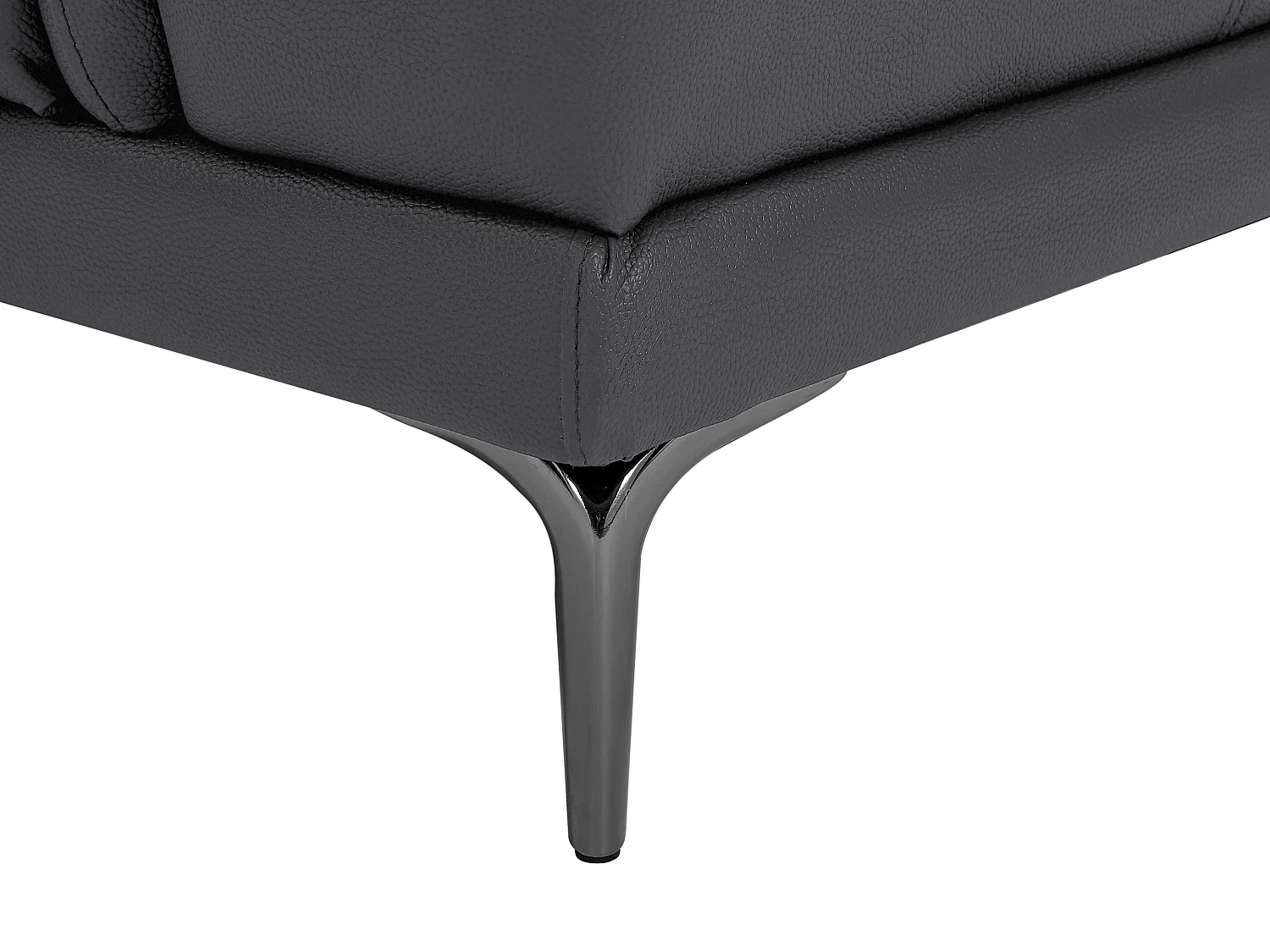 Canapé 3 places en cuir anthracite ATESSO