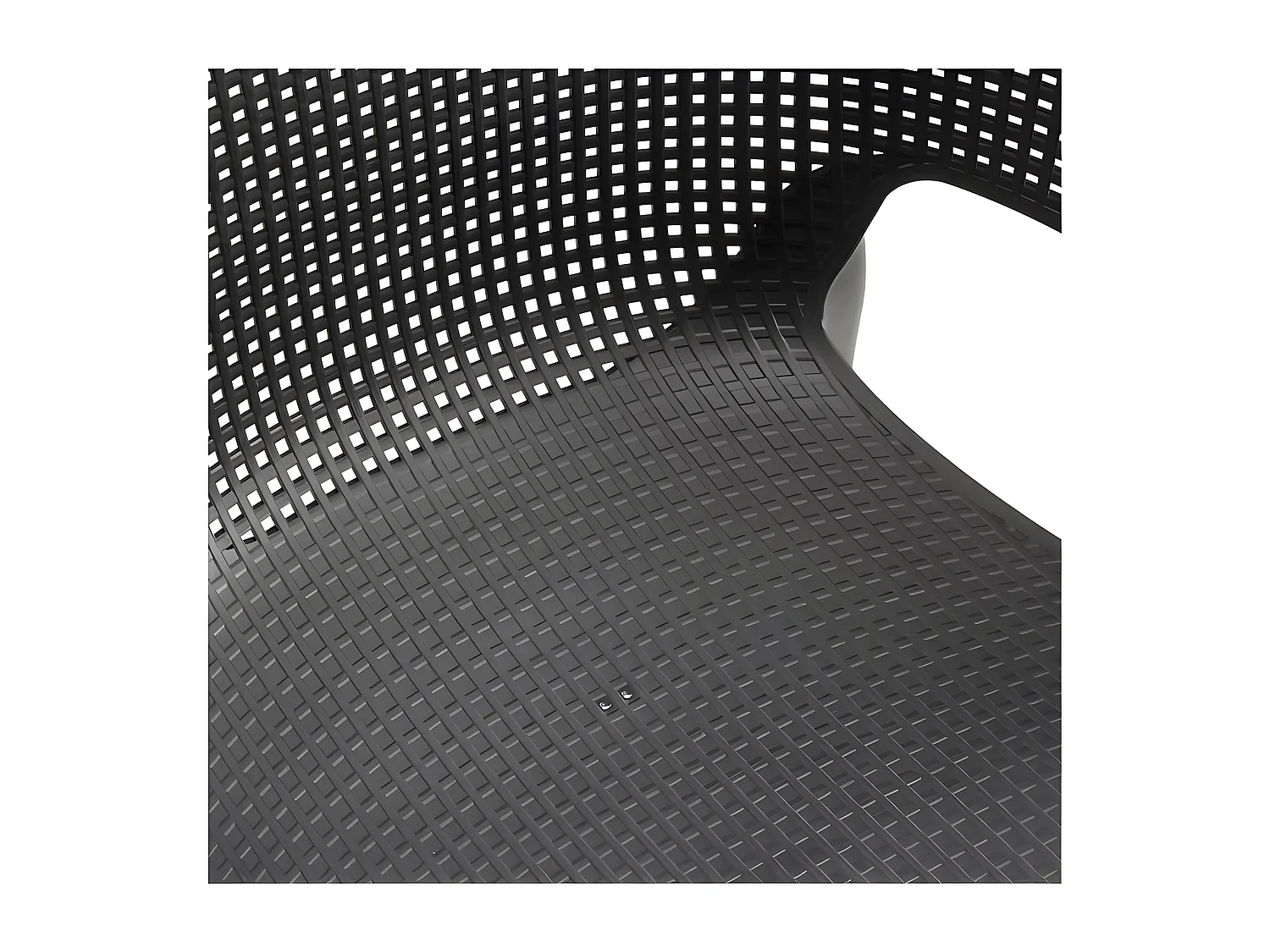 Set di 6 Sedie Elisa in Resina Sintetica Cabriolet Grafite