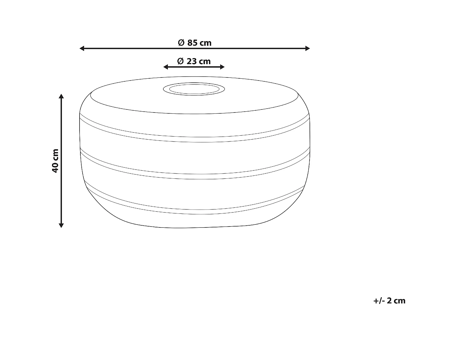 Table basse RANDAZZO Rotin Marron clair