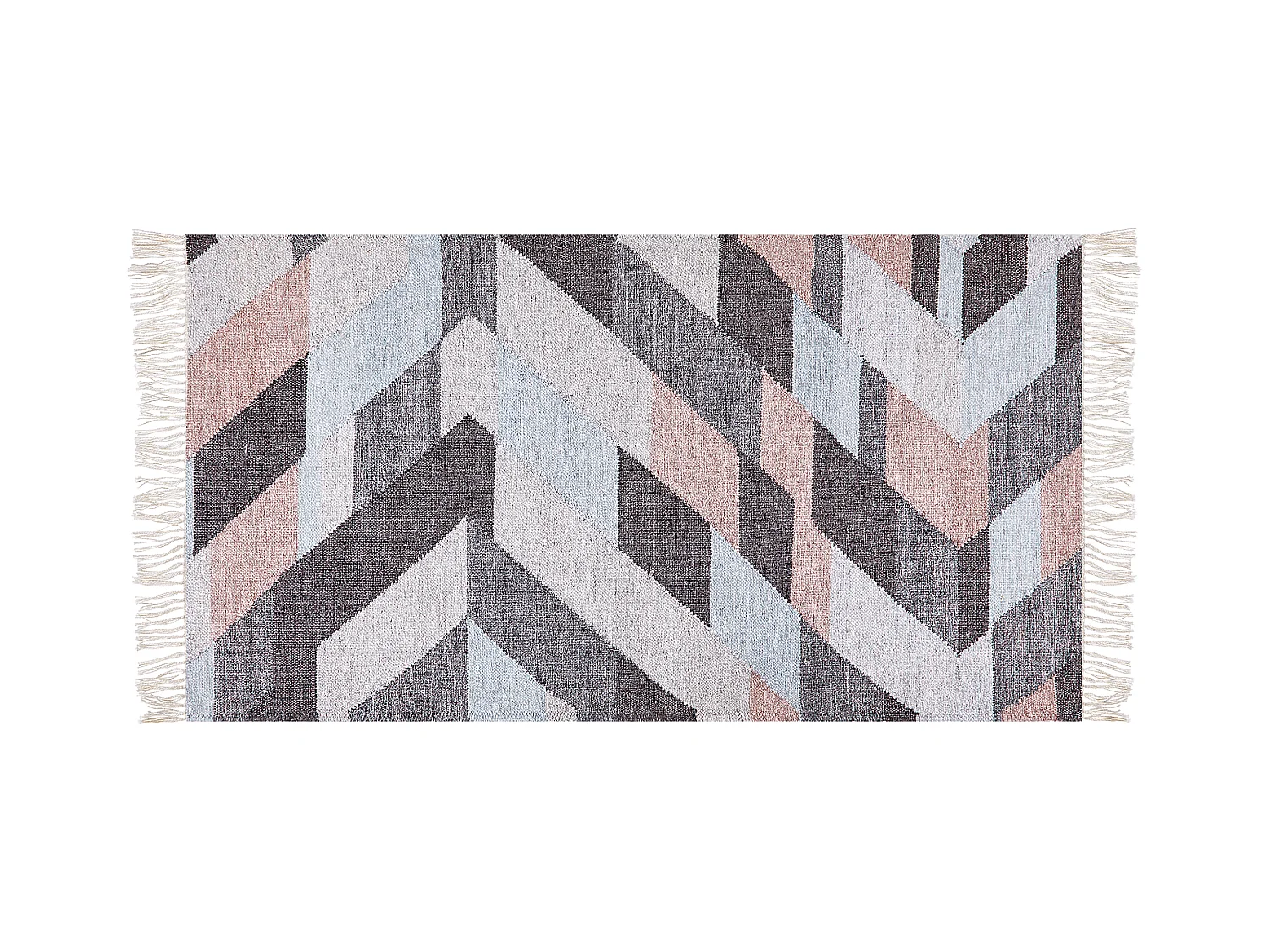 Alfombra NAKKAS 80 x 150 cm Yute Multicolor