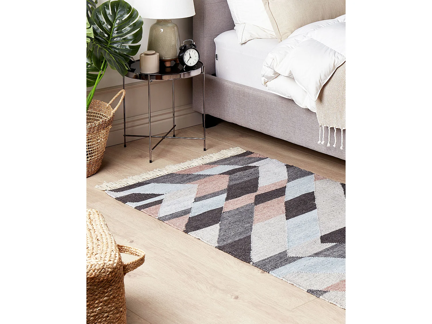 Dywan z juty 80 x 150 cm wielokolorowy NAKKAS