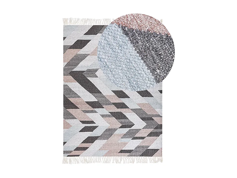 Vloerkleed NAKKAS 140 x 200 cm Jute Multicolor