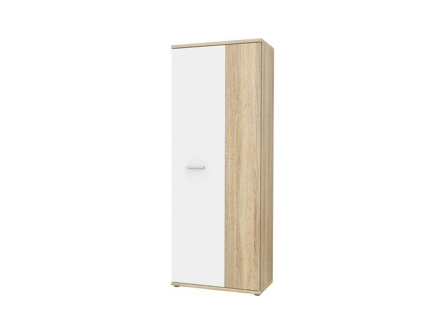 Armoire à chaussures MISCA chêne sonoma et blanc mat - 69 cm