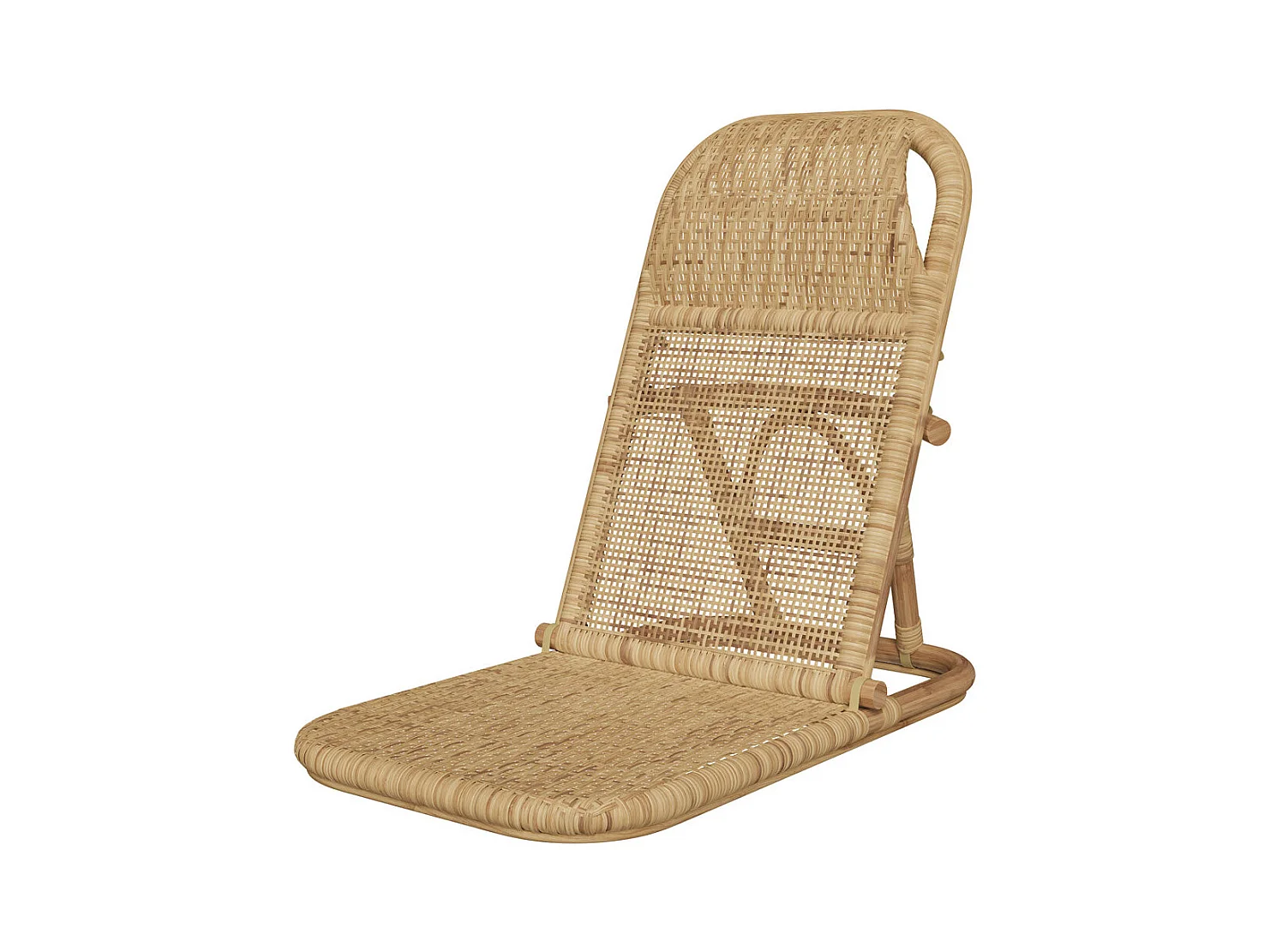 Sedia da spiaggia pieghevole in rattan naturale - Favignana