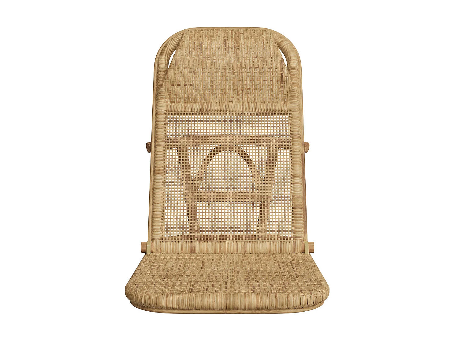 Chaise de plage pliable en rotin naturel - Favignana