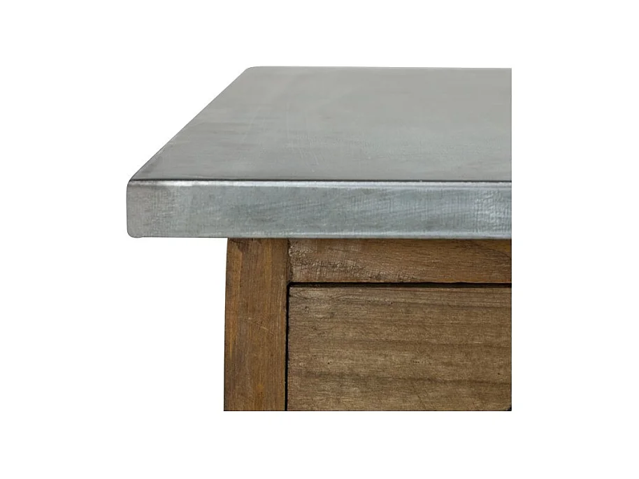 Mobile bar in legno di cedro riciclato e metallo - Spritz