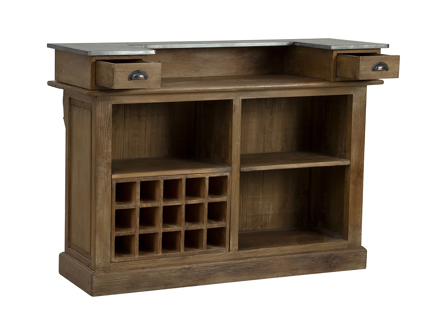 Mobile bar in legno di cedro riciclato e metallo - Spritz