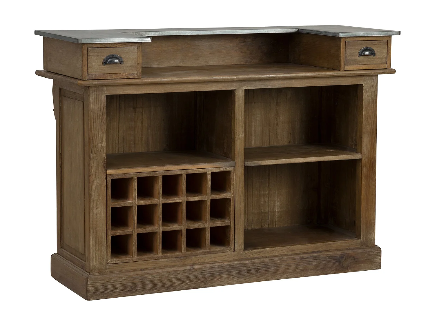 Meuble de bar en bois de cèdre recyclé et métal - Spritz