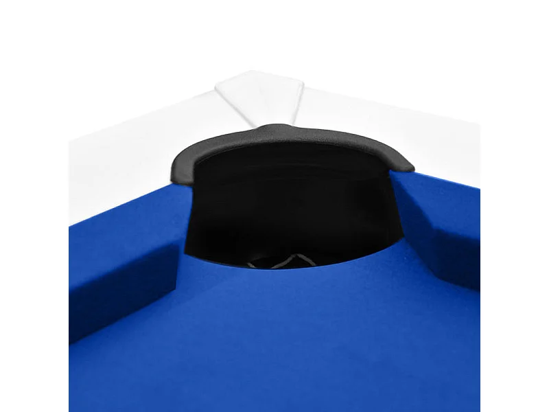 Table de billard convertible blanche tapis bleu - Eddie