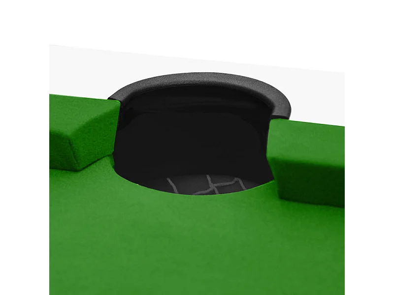 Mesa de billar convertible blanca con alfombra verde - Eddie