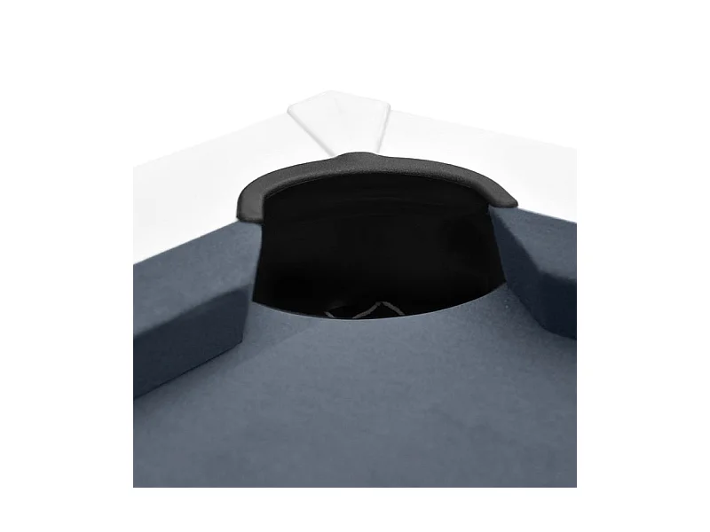 Table de billard convertible blanche tapis gris - Eddie