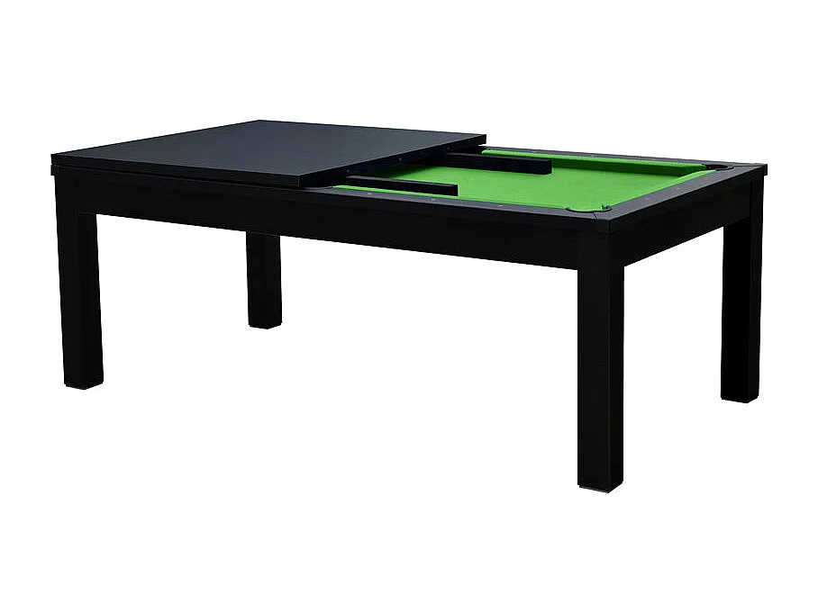 Table de billard convertible noire tapis vert - Eddie