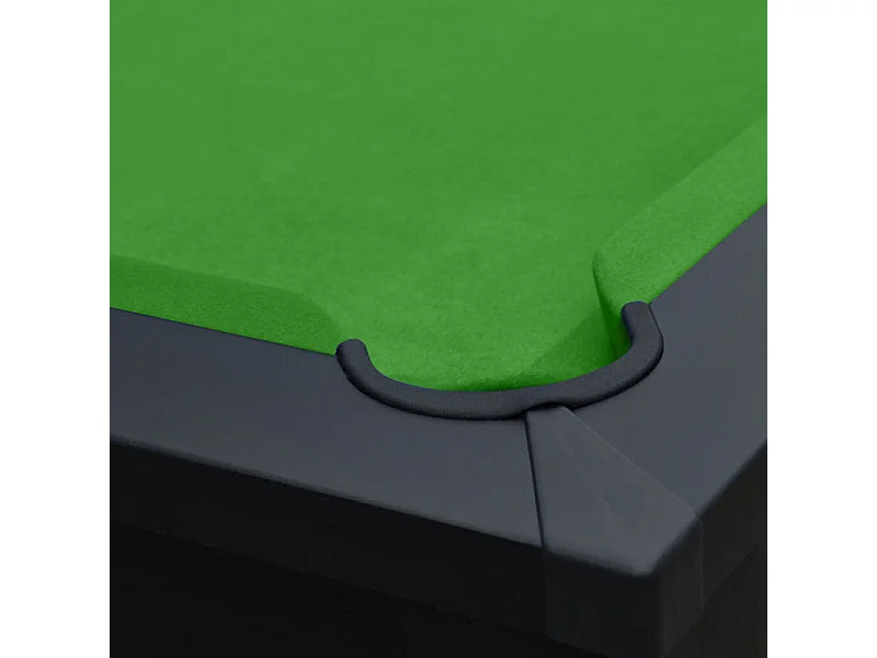 Mesa de billar convertible negra con alfombra verde - Eddie