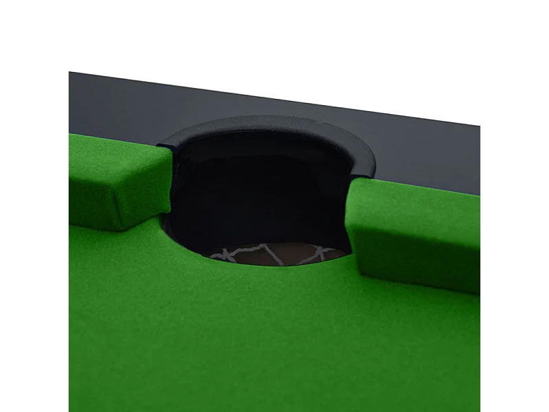 Mesa de billar convertible negra con alfombra verde - Eddie