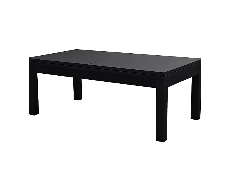 Mesa de billar convertible negra con alfombra verde - Eddie