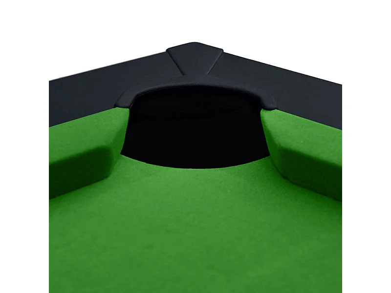 Mesa de billar convertible negra con alfombra verde - Eddie