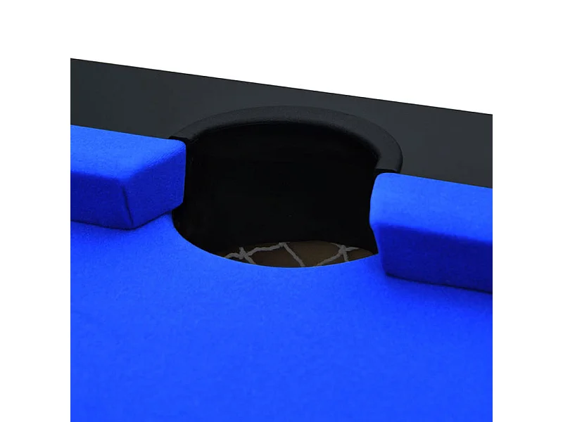 Tavolo da biliardo convertibile nero con panno blu - Eddie