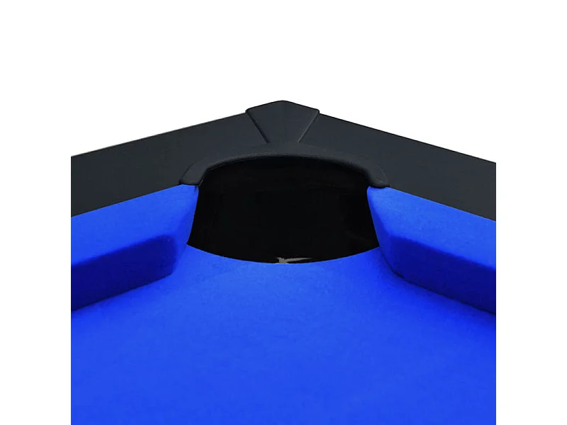 Tavolo da biliardo convertibile nero con panno blu - Eddie