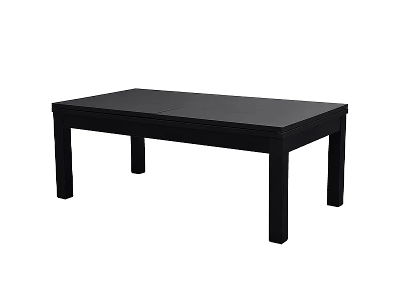 Tavolo da biliardo convertibile nero con panno blu - Eddie