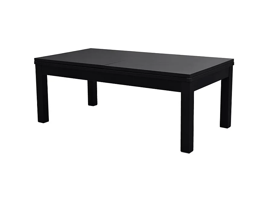 Tavolo da biliardo trasformabile nero con tappeto grigio - Eddie