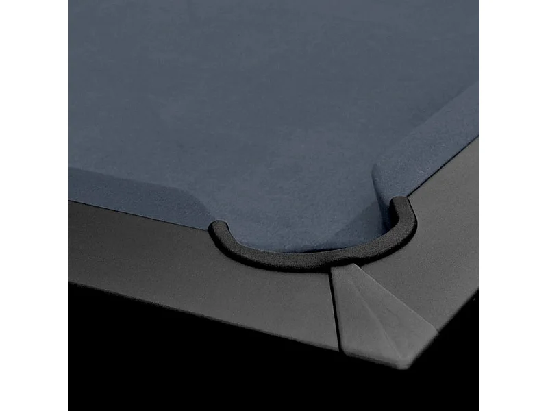 Mesa de billar convertible negra con alfombra gris - Eddie