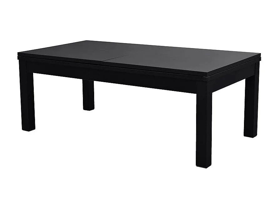 Mesa de billar convertible negra con alfombra gris - Eddie