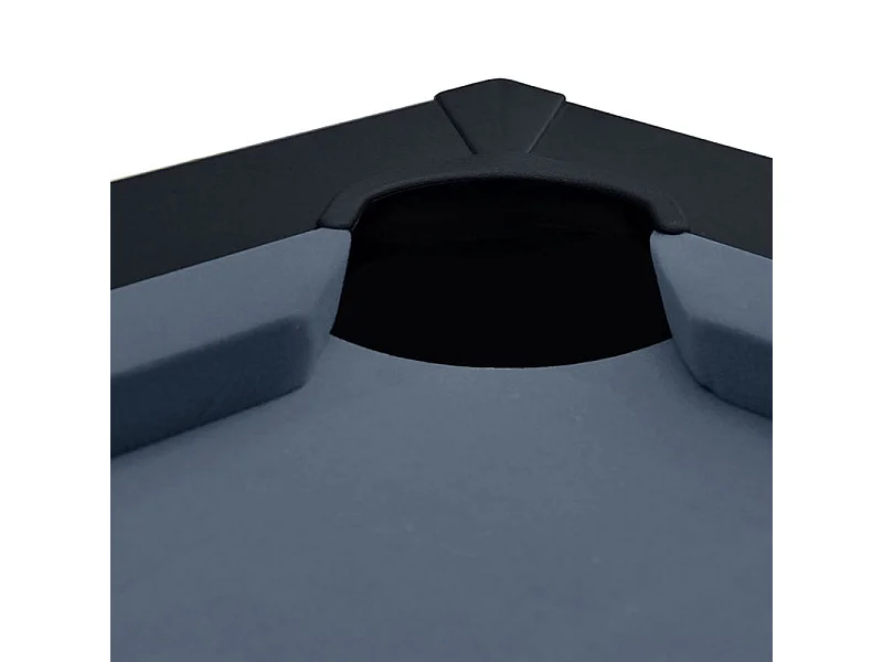 Mesa de billar convertible negra con alfombra gris - Eddie