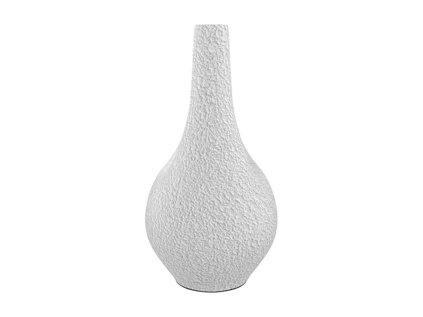 Vase décoratif blanc en terre cuite H42cm - Cruz