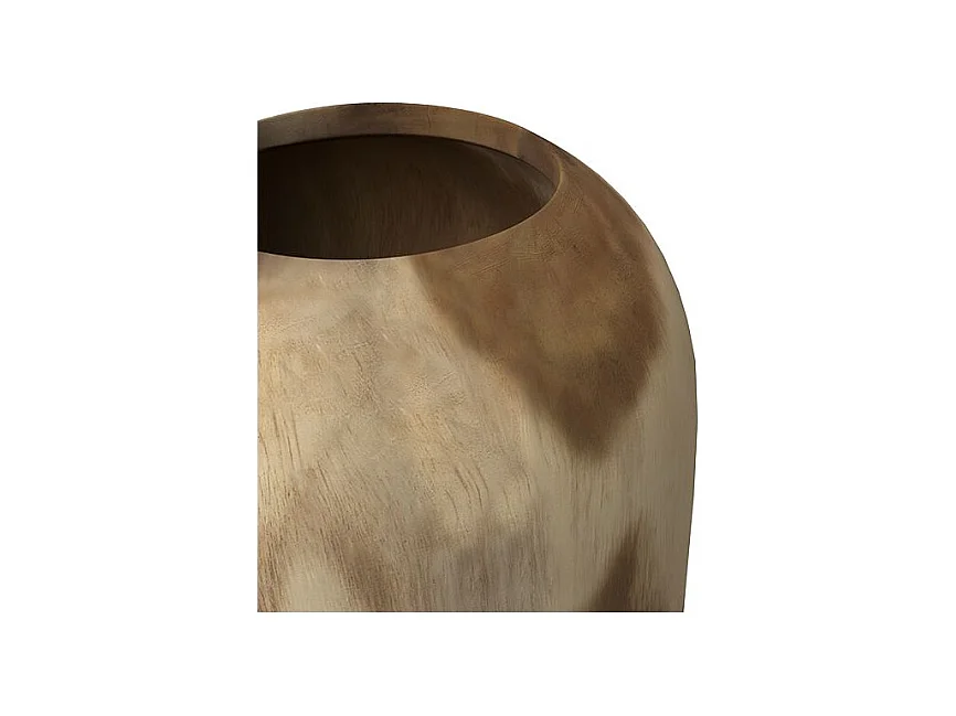 Jarrón decorativo en madera de suar H60 cm - Makkar