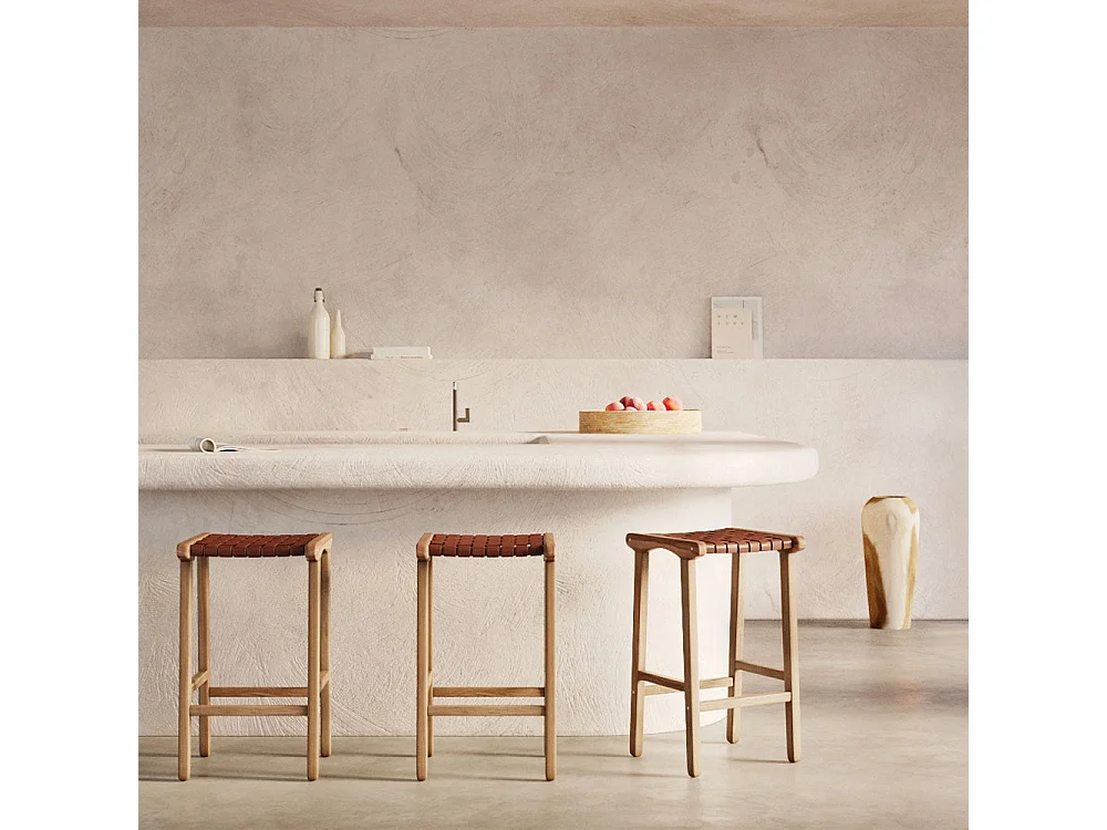 Vaso decorativo in legno di suar H60 cm - Makkar