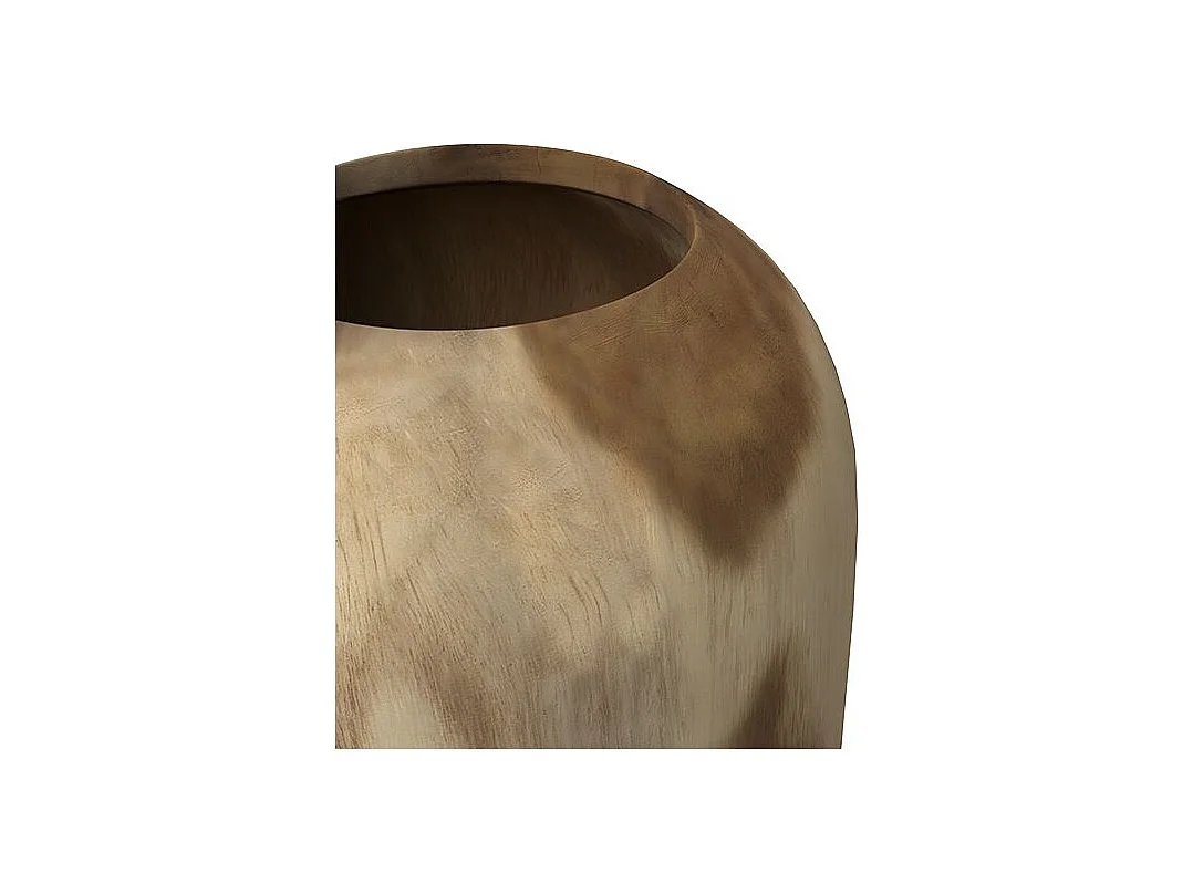 Vase décoratif en bois de suar H60 cm - Makkar