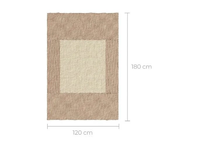 Tappeto rettangolare in giacinto acquatico 180x120 cm - Vaiana