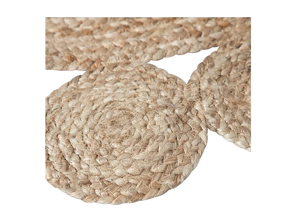 Alfombra redonda ÿ150 cm en yute - Margy