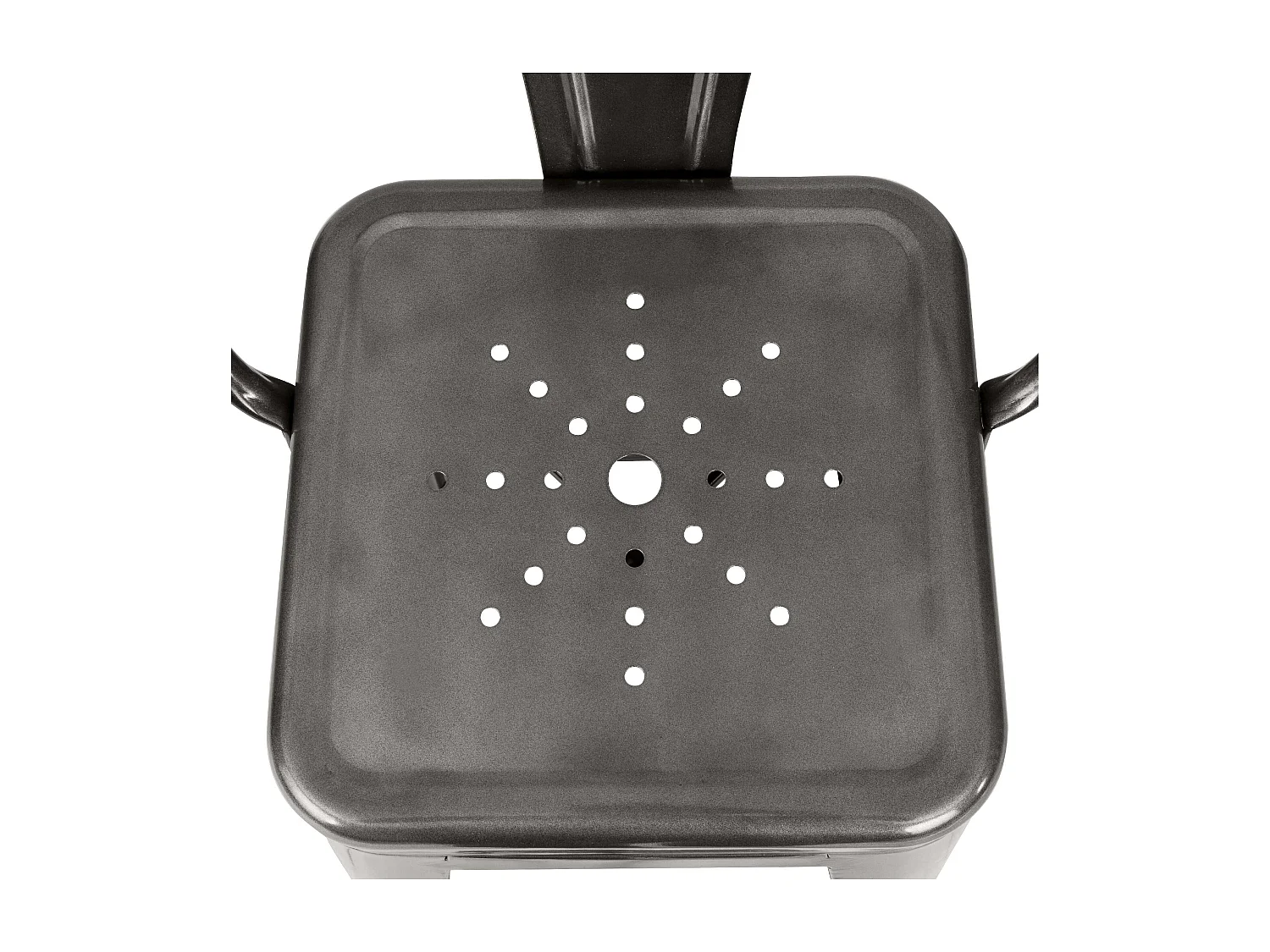 Set de 2 taburetes para isla de cocina en gris carbón 67 cm - Indus