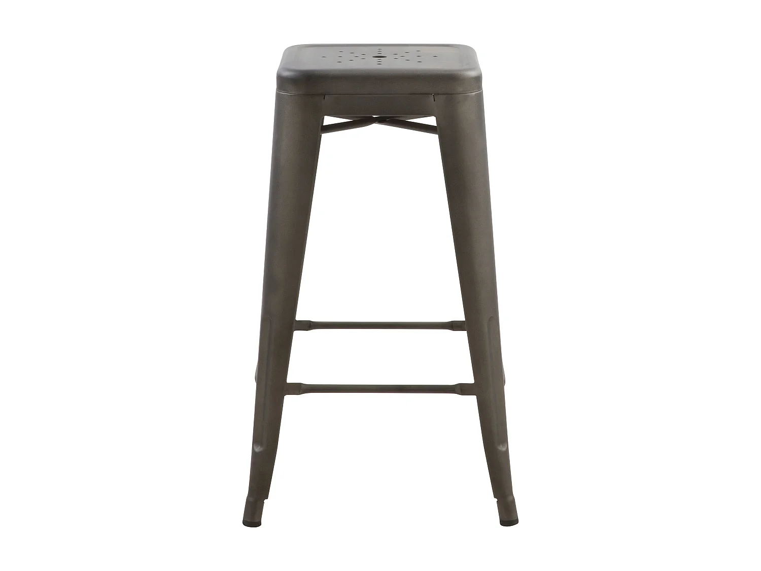 Set di 2 sgabelli per isola centrale 66 cm in metallo grigio opaco - Indus