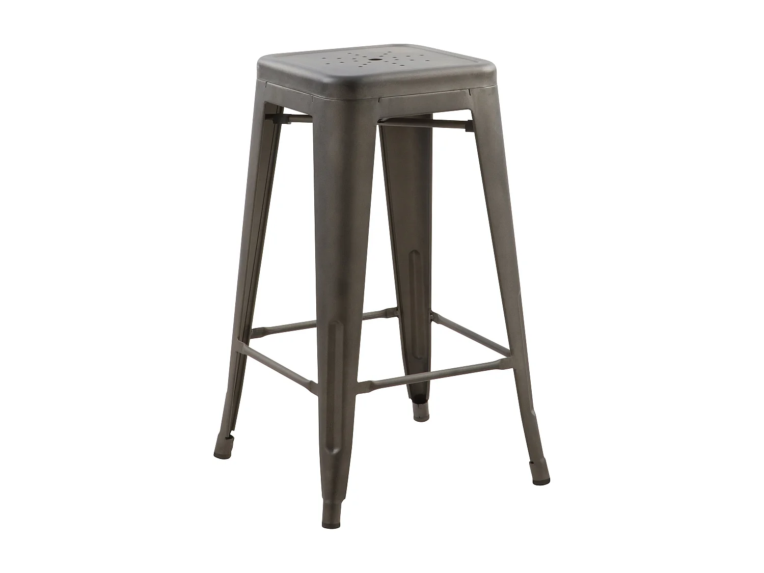 Set di 2 sgabelli per isola centrale 66 cm in metallo grigio opaco - Indus
